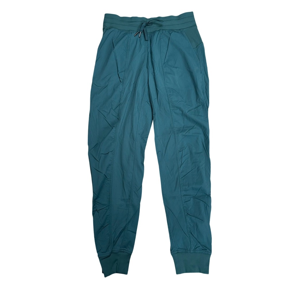 Lululemon Dance Studio Jogger Women 6 Teal Excellent Textured Activewear